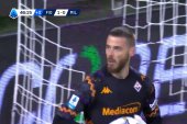 Raz i dwa! David De Gea wybronił rzuty karne w wygranym meczu Fiorentiny z Milanem [WIDEO]