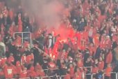 Trochę „uprzejmości” między kibicami Widzewa Łódź i Górnika Zabrze [WIDEO]