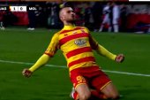 Jagiellonia Białystok podwyższyła prowadzenie! Trzeci triumf w Lidze Konferencji jest już o krok [WIDEO]