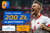 200 złotych za wytypowanie gola Polski ze Szkocją