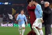 Gorące derby Rzymu zakończone... bójką. Cenny komplet punktów dla AS Roma [WIDEO]