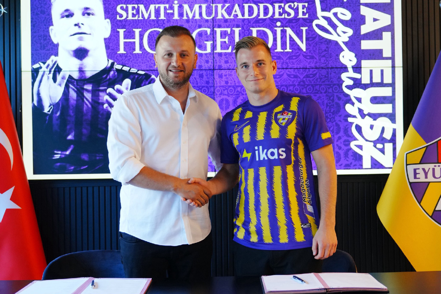 Mateusz Łęgowski zaprezentowany w nowym klubie. Mogła być Ekstraklasa [OFICJALNIE]