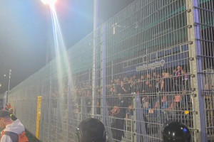 Fani Górnika Zabrze podziękowali kibicom Rakowa Częstochowa [WIDEO]