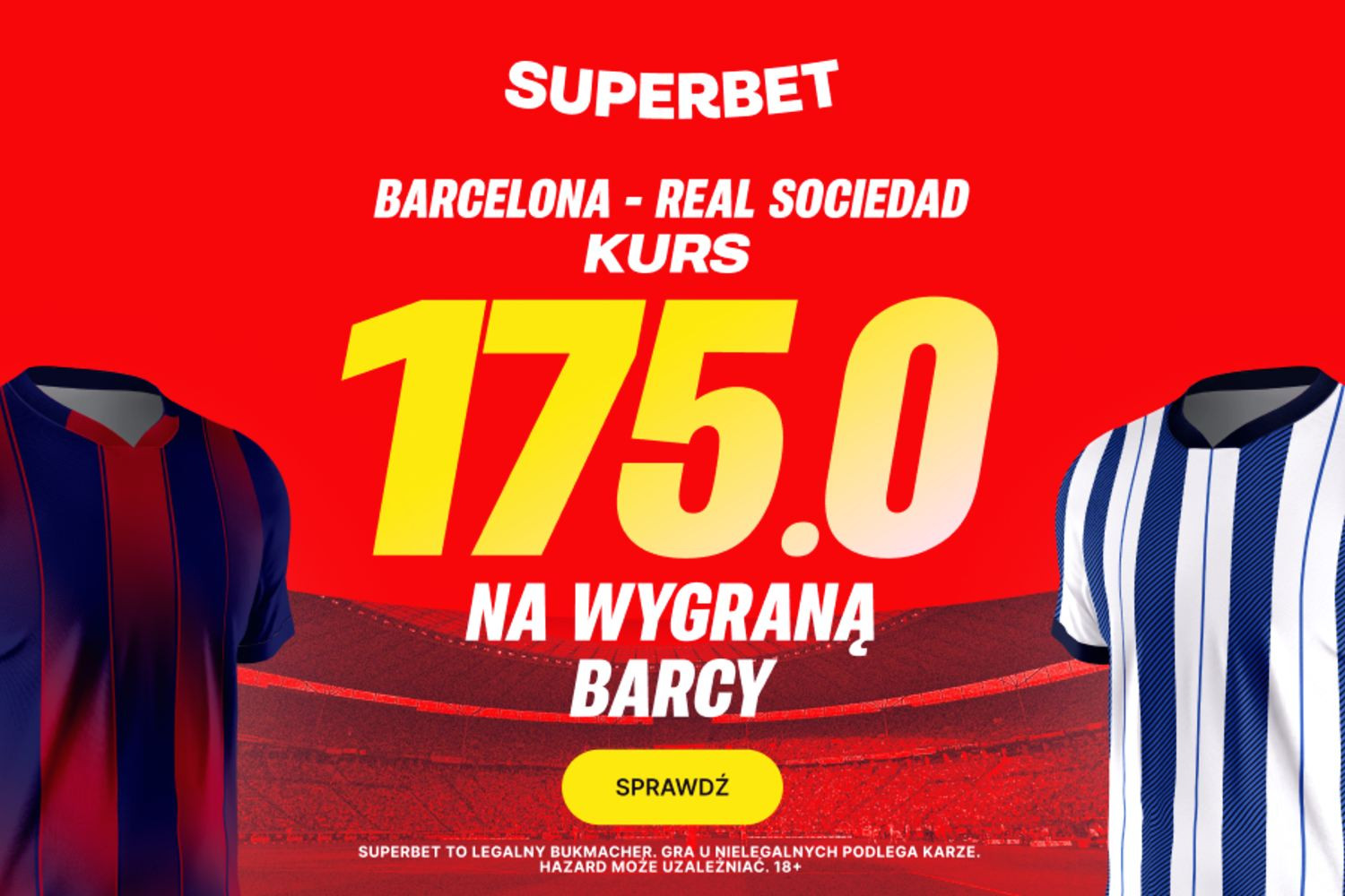 Kurs 175.0 na wygraną Barcelony w meczu LaLigi!