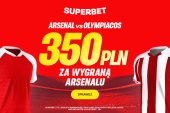 Postaw na Arsenal – zgarnij 350 PLN za zwycięstwo z Olympiacosem!