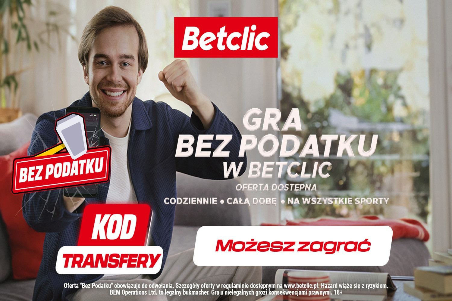 Recenzja Betclic. Tam grasz bez podatku