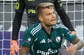 Obrońca w roli... bramkarza. Czerwona kartka w meczu Legii Warszawa [WIDEO]