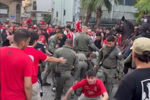 Wielkie derby Izraela odwołane. Ranni policjanci i kibice [WIDEO]