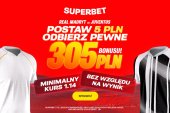 Pewne 305 złotych za dowolny typ na mecz Real Madryt - Juventus!