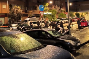 Starcie kiboli przed meczem Rayo Vallecano - Lech Poznań [WIDEO]