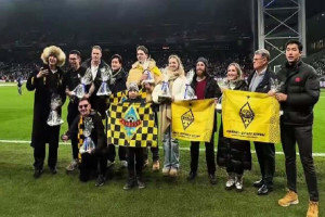 Kibice Kajratu Ałmaty docenieni. Miła niespodzianka nagrodą za daleką podróż [WIDEO]