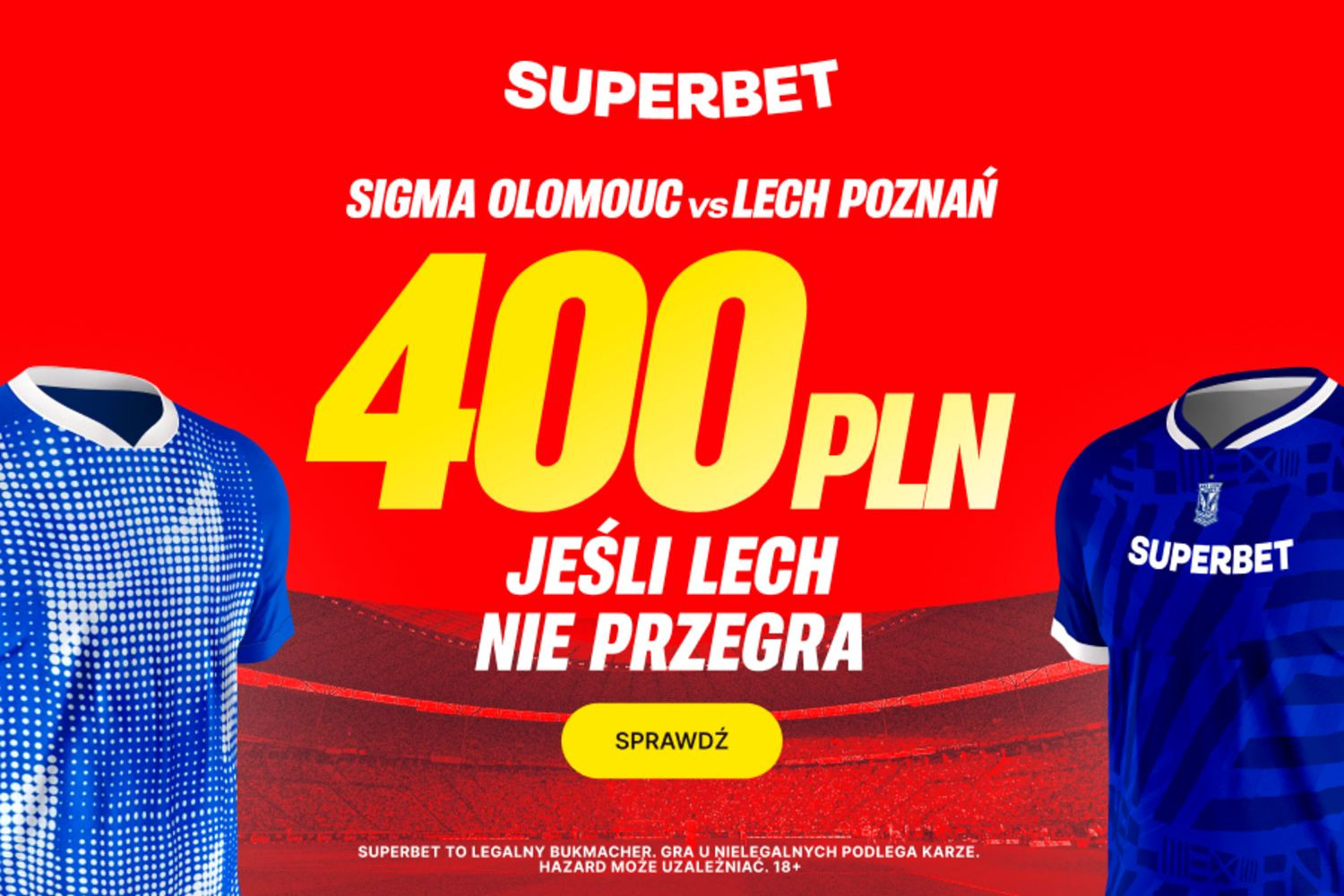 400 złotych, jeśli Lech Poznań nie przegra w meczu Ligi Konferencji