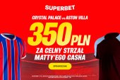 Bonus 350 PLN za celny strzał Matty'ego Casha w meczu Crystal Palace - Aston Villa