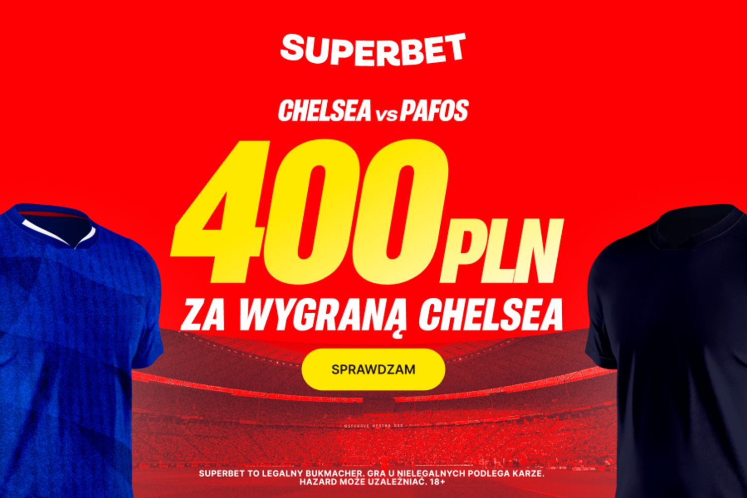 400 złotych za zwycięstwo Chelsea z Pafos