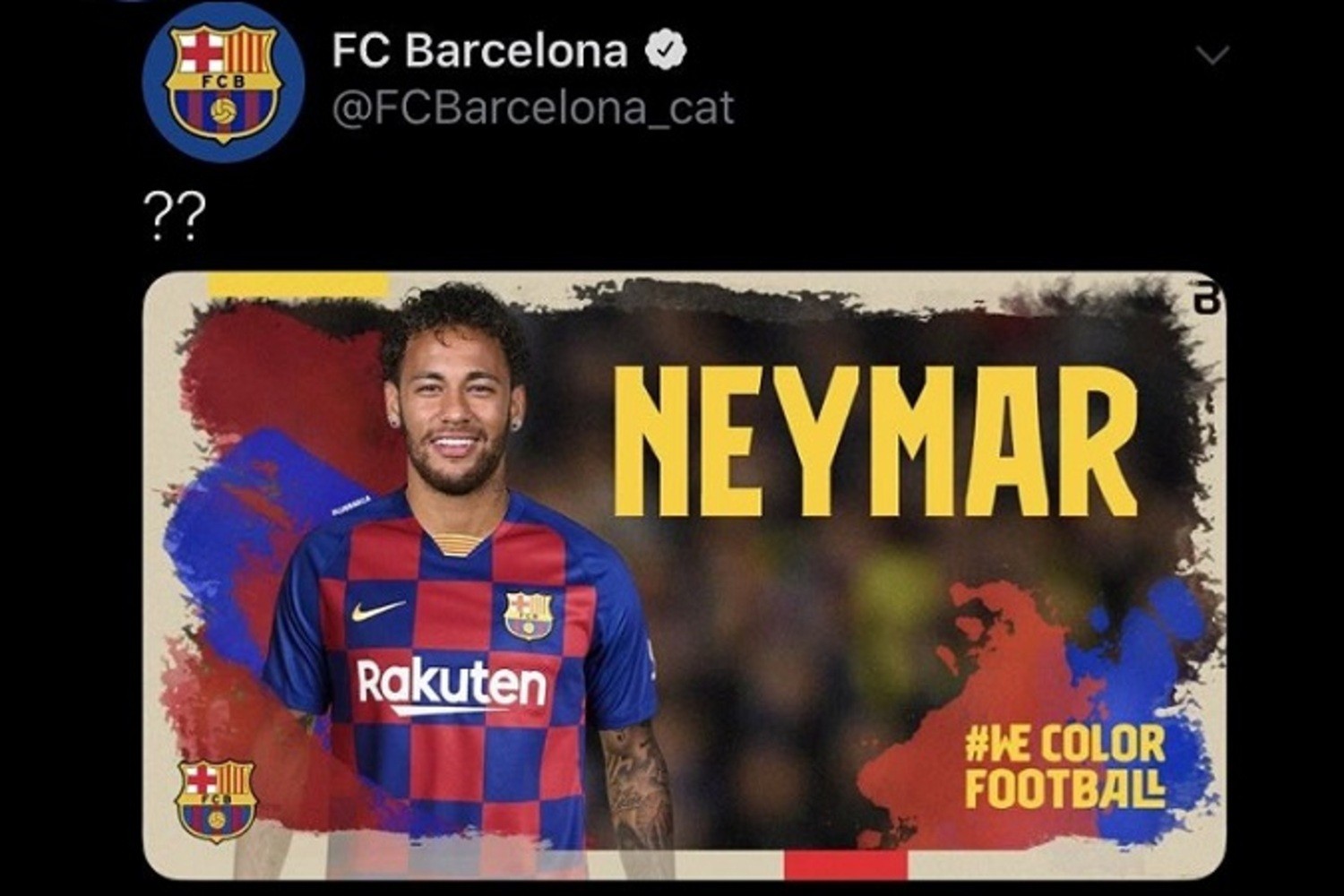 FC Barcelona: Klubowe konto w rękach hakerów. Ogłosili transfer Neymara!