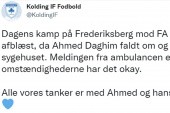 Dramatyczne obrazki w Danii. Ahmed Daghim stracił przytomność podczas rozgrzewki