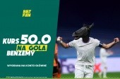 Liga Mistrzów: Bukmacher z kursem 50,0 na bramkę Karima Benzemy