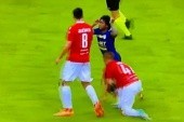I liga: Bezpardonowy atak Christiana Alemána na rywala w meczu Wisły Kraków z Arką Gdynia [WIDEO]