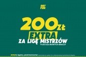 200 złotych ekstra za poprawne wytypowanie wygranej dowolnej drużyny w Lidze Mistrzów