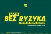 Bukmacher z zakładem bez ryzyka 40 złotych - zwrot na konto główne