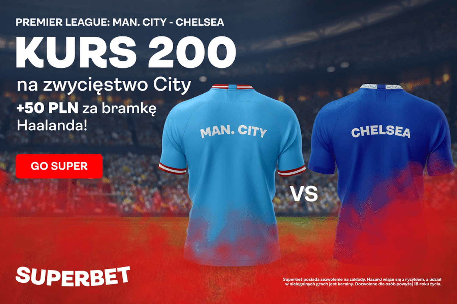 400 złotych bonusu za wygraną Manchesteru City z Chelsea. Do tego premia za gole Haalanda