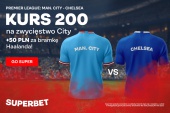 400 złotych bonusu za wygraną Manchesteru City z Chelsea. Do tego premia za gole Haalanda