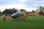 Helikopter na murawie. Niecodzienne obrazki w trakcie meczu MKS-u Piaseczno z KTS-em Weszło [WIDEO]