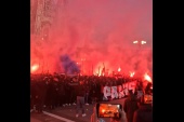 Kibice PSG opanowali centrum Mediolanu [WIDEO]