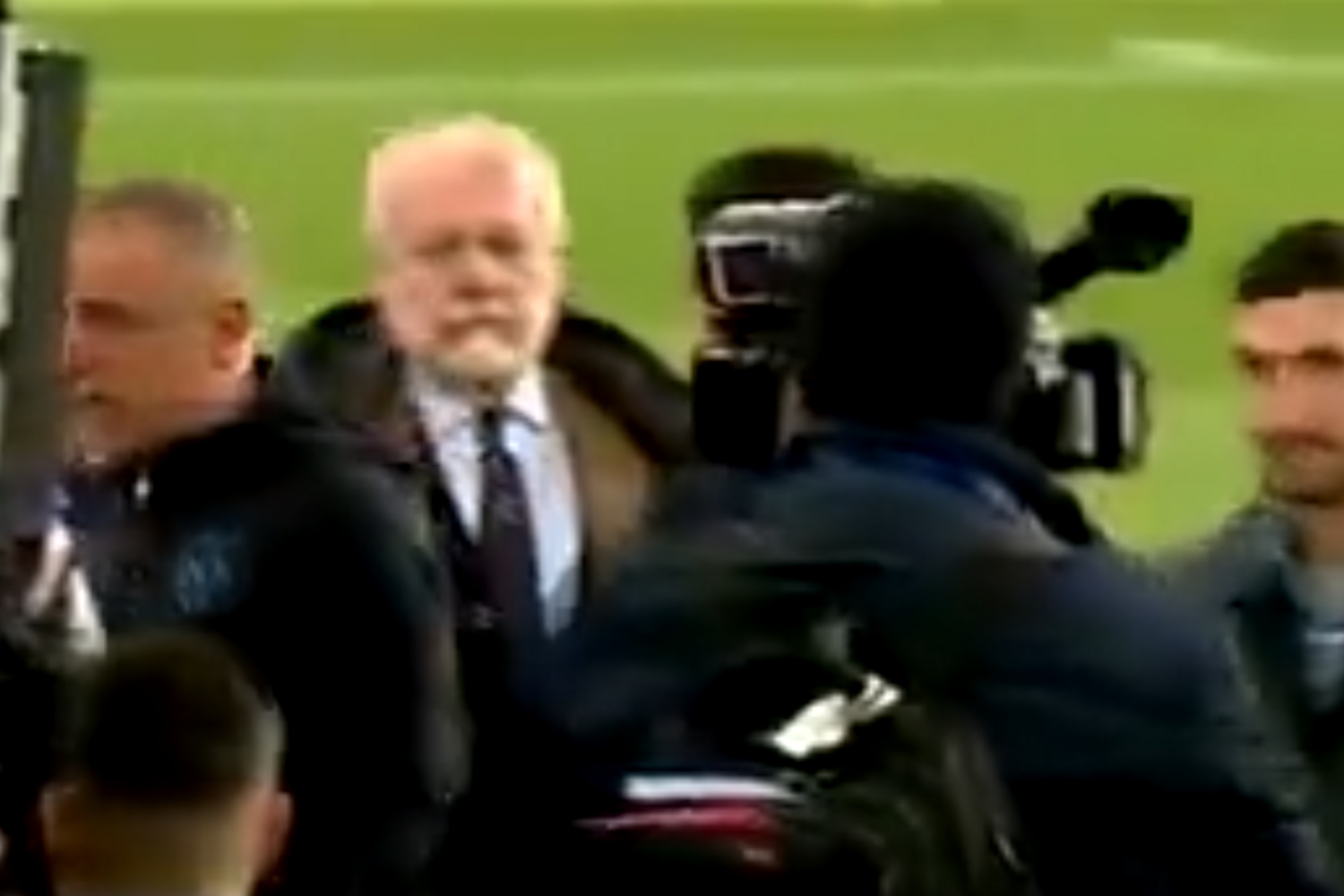 Aurelio De Laurentiis wkroczył do akcji. Przerwał wywiad jednego z zawodników Napoli [WIDEO]