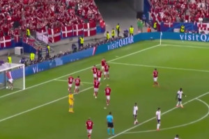 EURO 2024: Fenomenalna bramka Duńczyków! Wyrównali w meczu z Anglią [WIDEO]